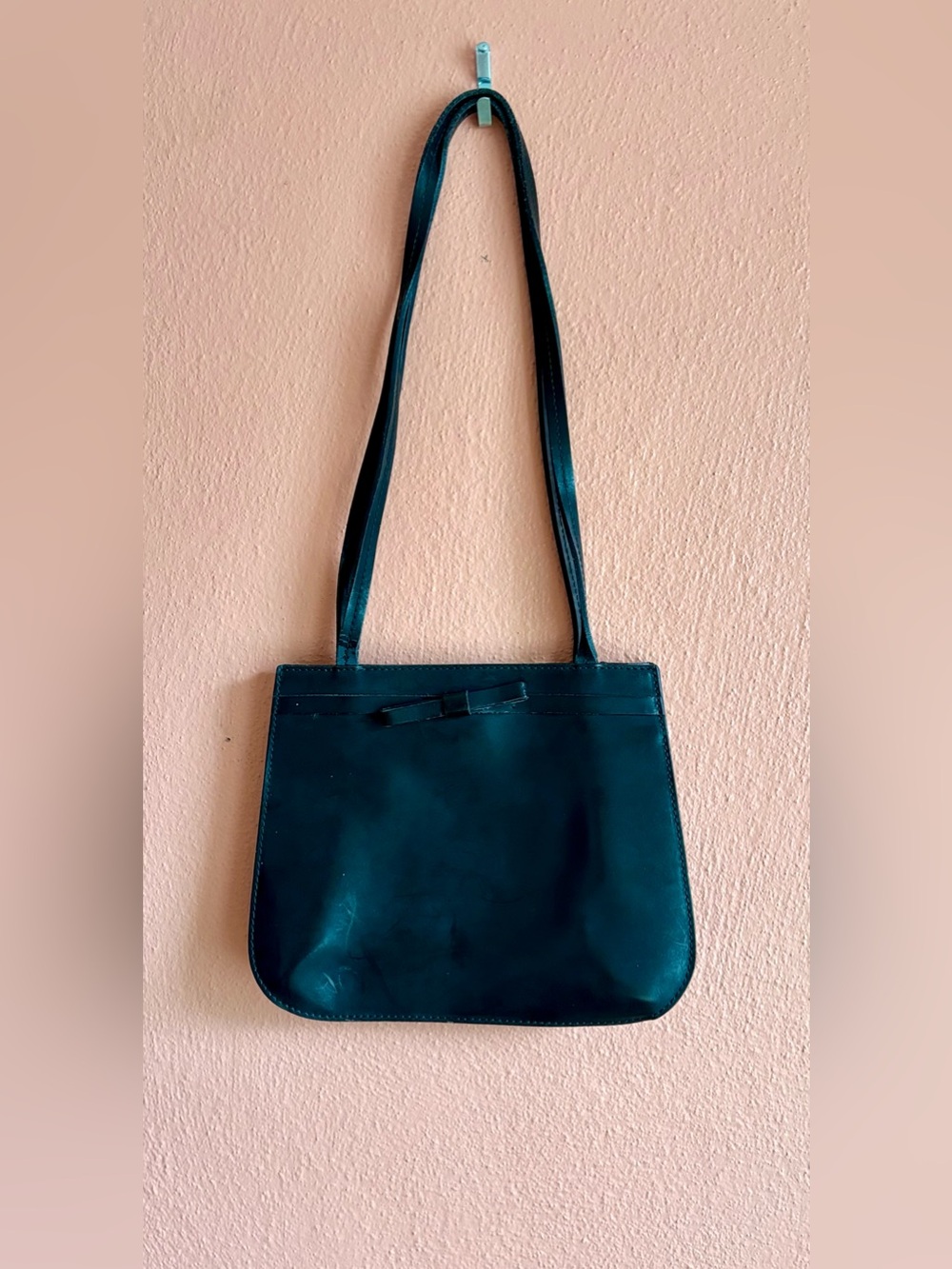 Furla Leather Shoulder Bag with Bow Detail
